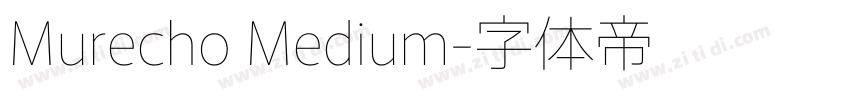Murecho Medium字体转换
